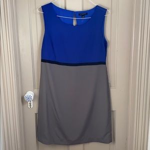 Banana Republic Blue & Grey Shift Dress